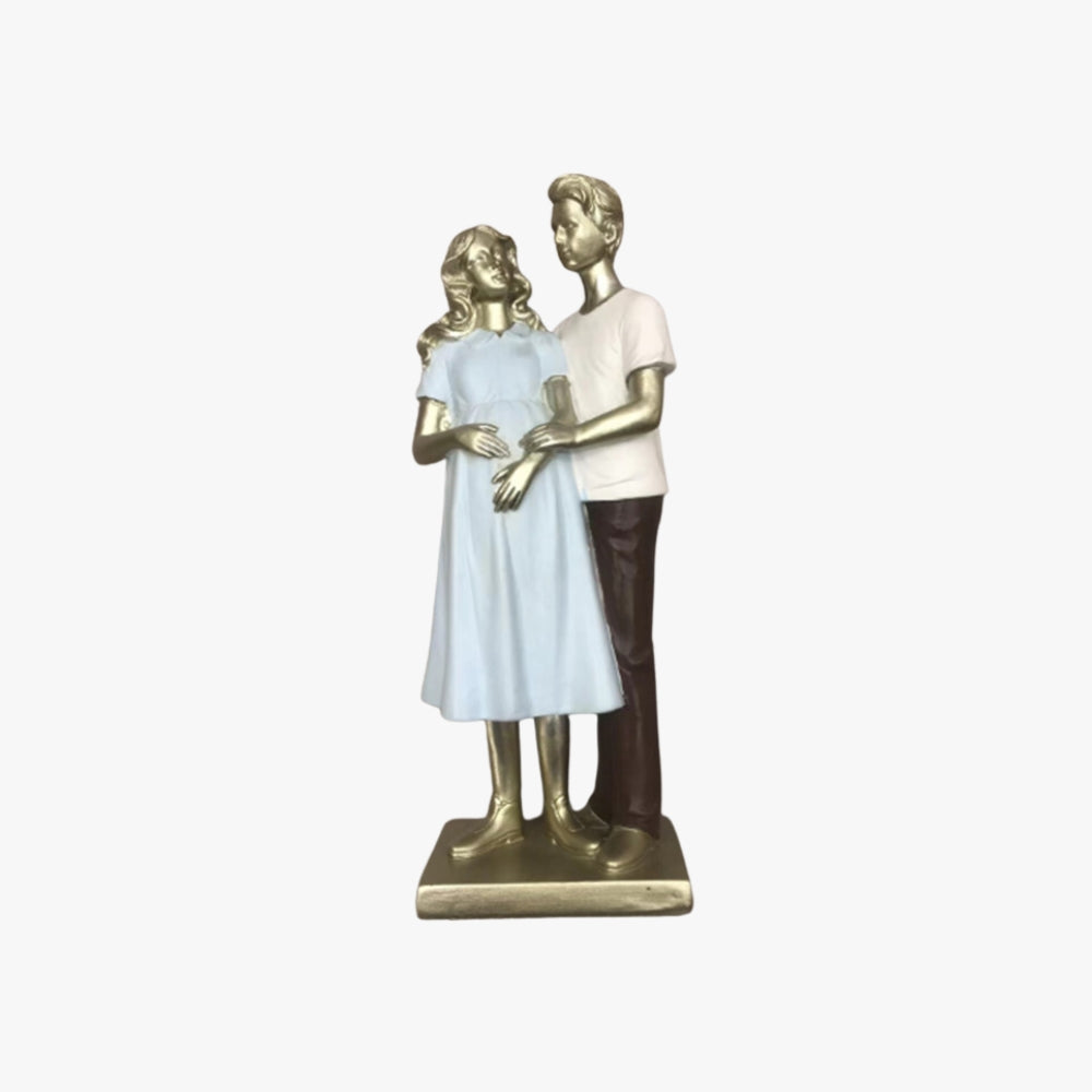 Figura deco pareja de Amor resina CELESTE