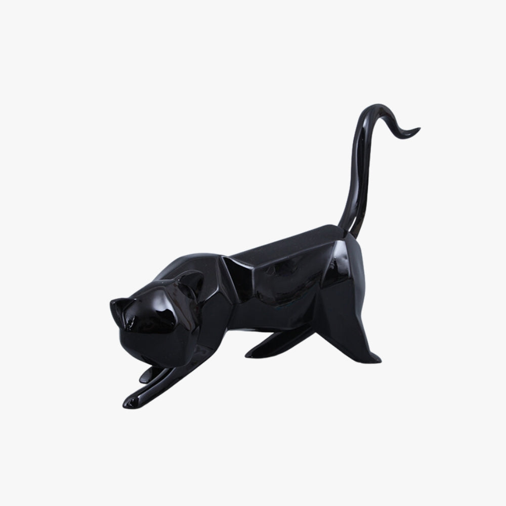 Figura deco en resina Gato Negro