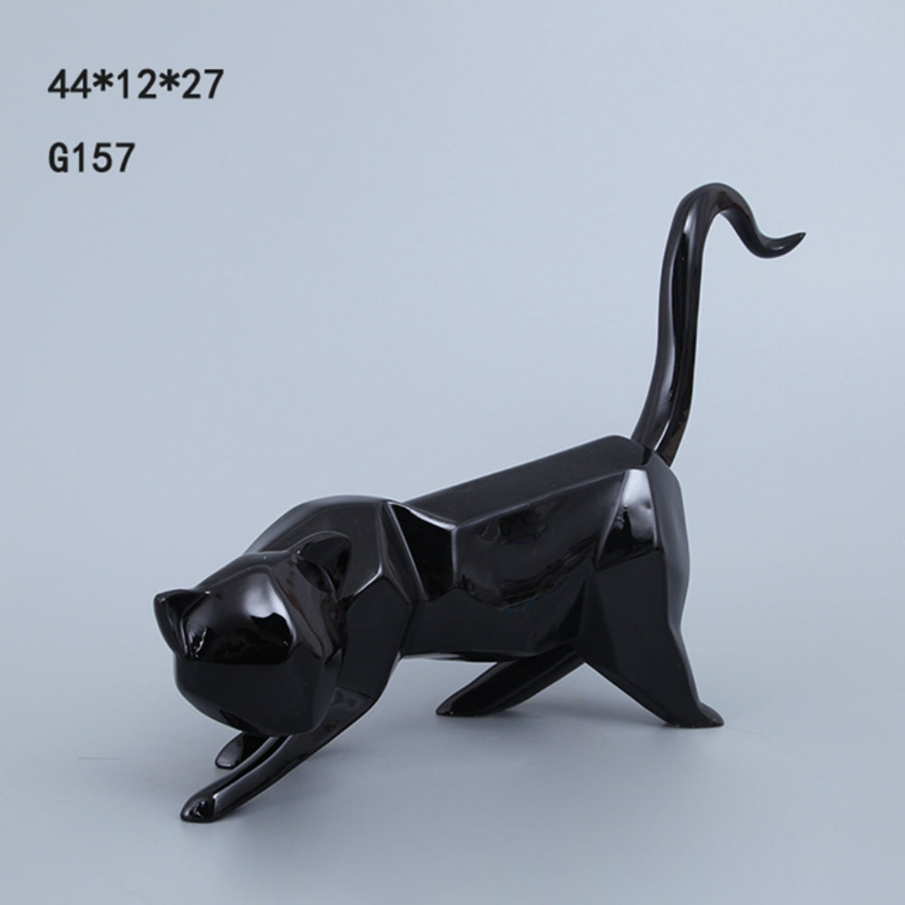 Figura deco en resina Gato Negro