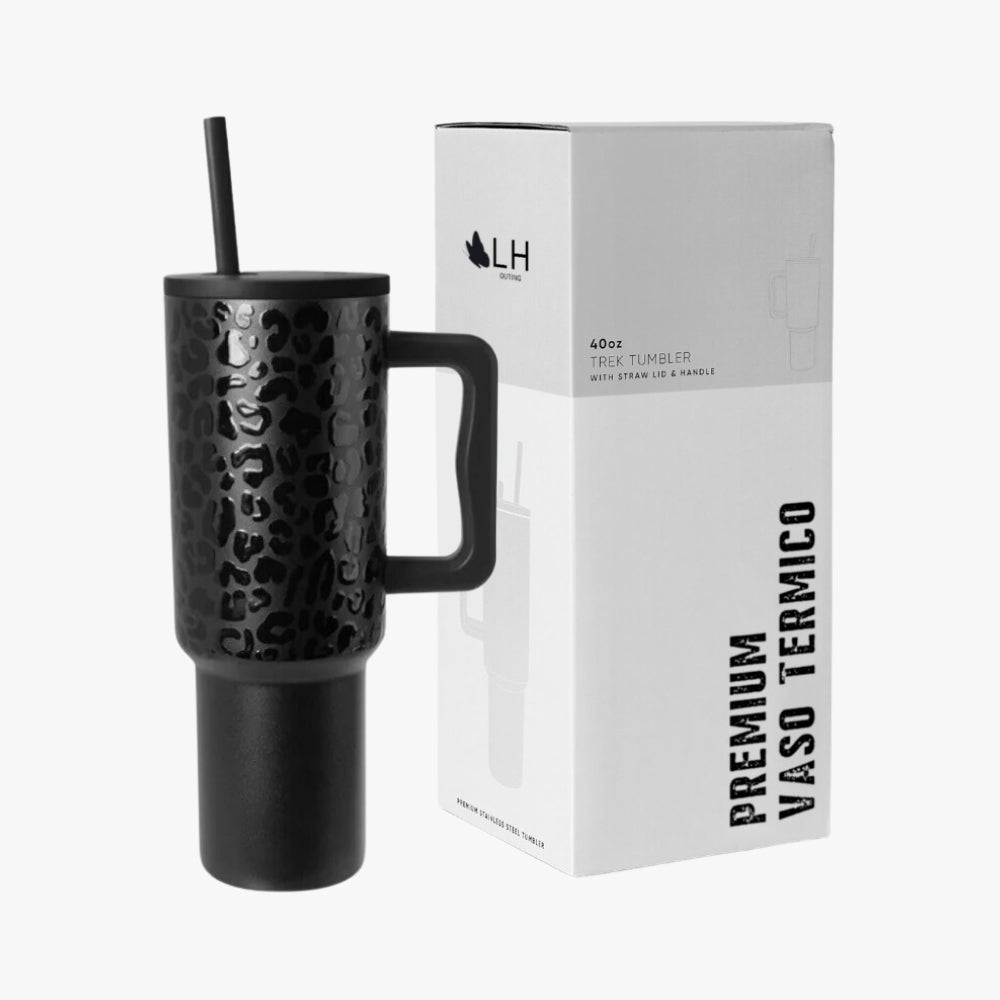 Vaso Térmico Premium 1200 ml Negro con Diseño