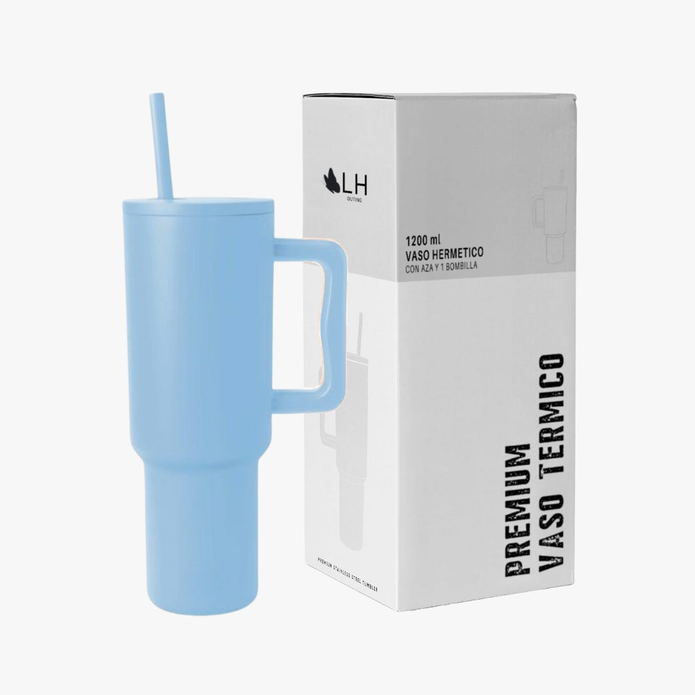 Vaso Térmico Premium 1200 ml Celeste