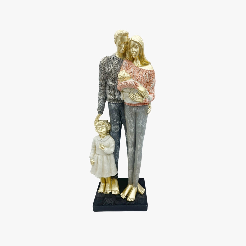 Figura familia deco Padres Con bebe +1 Hijo