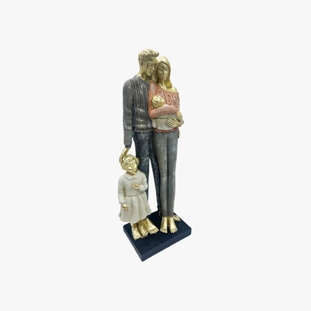 Figura familia deco Padres Con bebe +1 Hijo