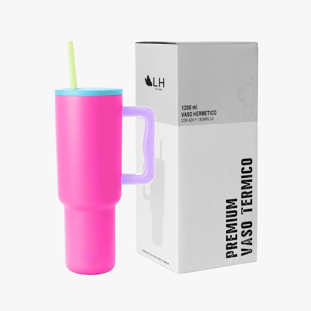 Vaso Térmico Premium 1200 ml Fucsia Multicolor