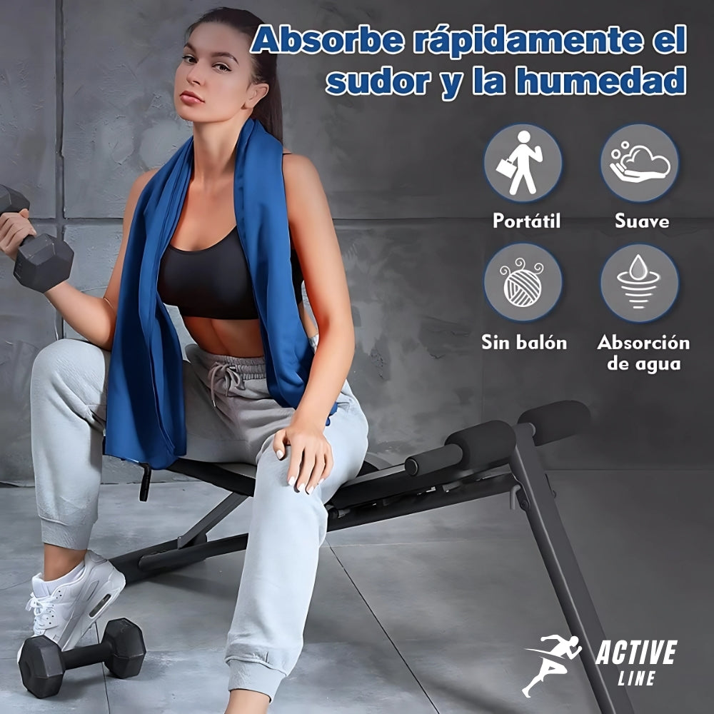 Toalla Microfibra Set 3 ACTIVE LINE +estuche Viaje