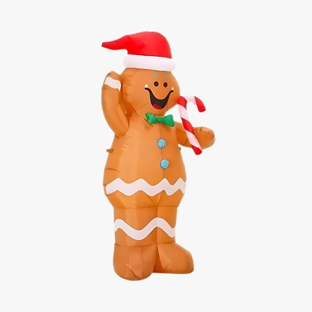 Inflable Navidad Muñeco Jengibre Galleta 150cm Pascuero