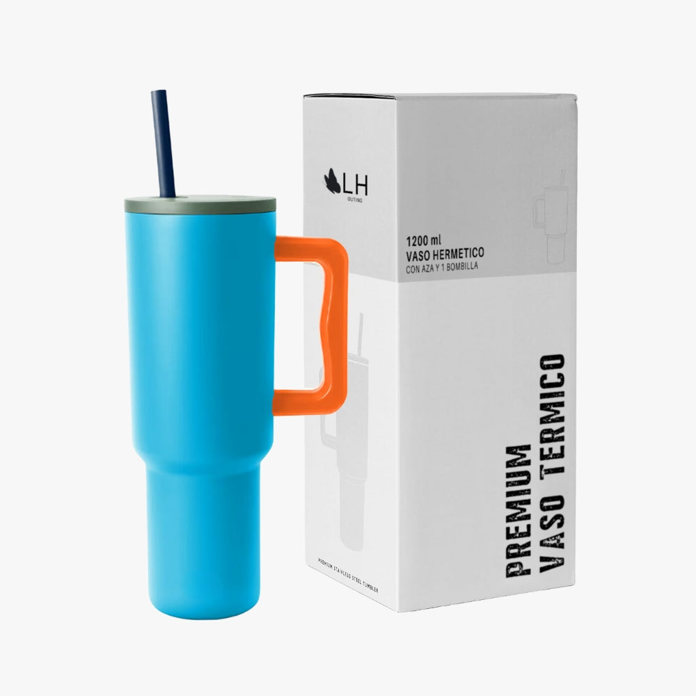 Vaso Térmico Premium 1200 ml Azul Multicolor