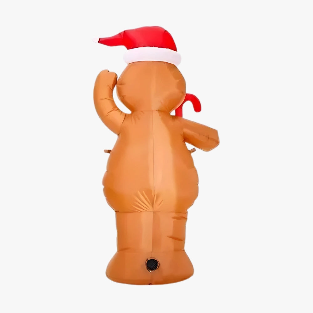 Inflable Navidad Muñeco Jengibre Galleta 150cm Pascuero