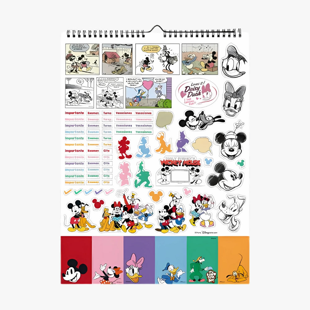 Calendario Pared Disney Mickey Minnie Mouse 2025 Mooving