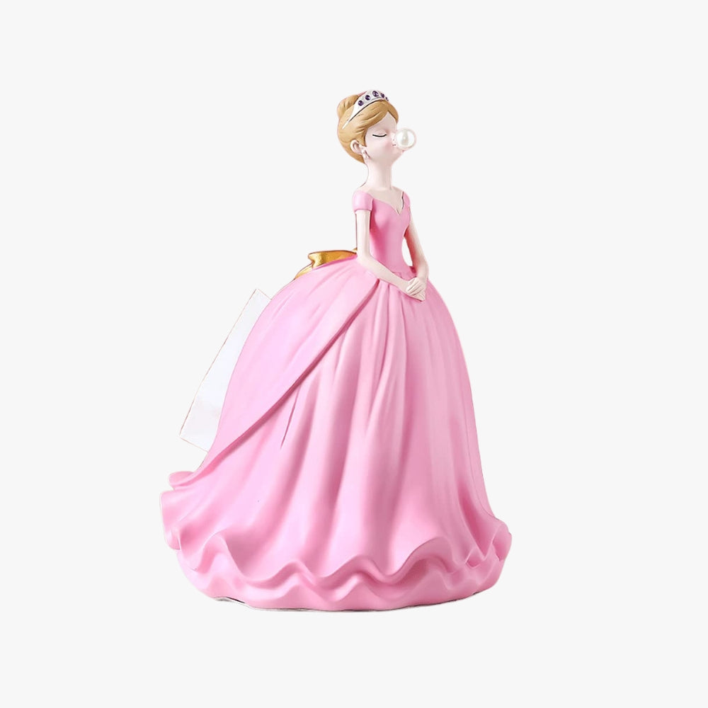 Figura de Princesa Porta Pañuelos Servilletero Papel Tissue