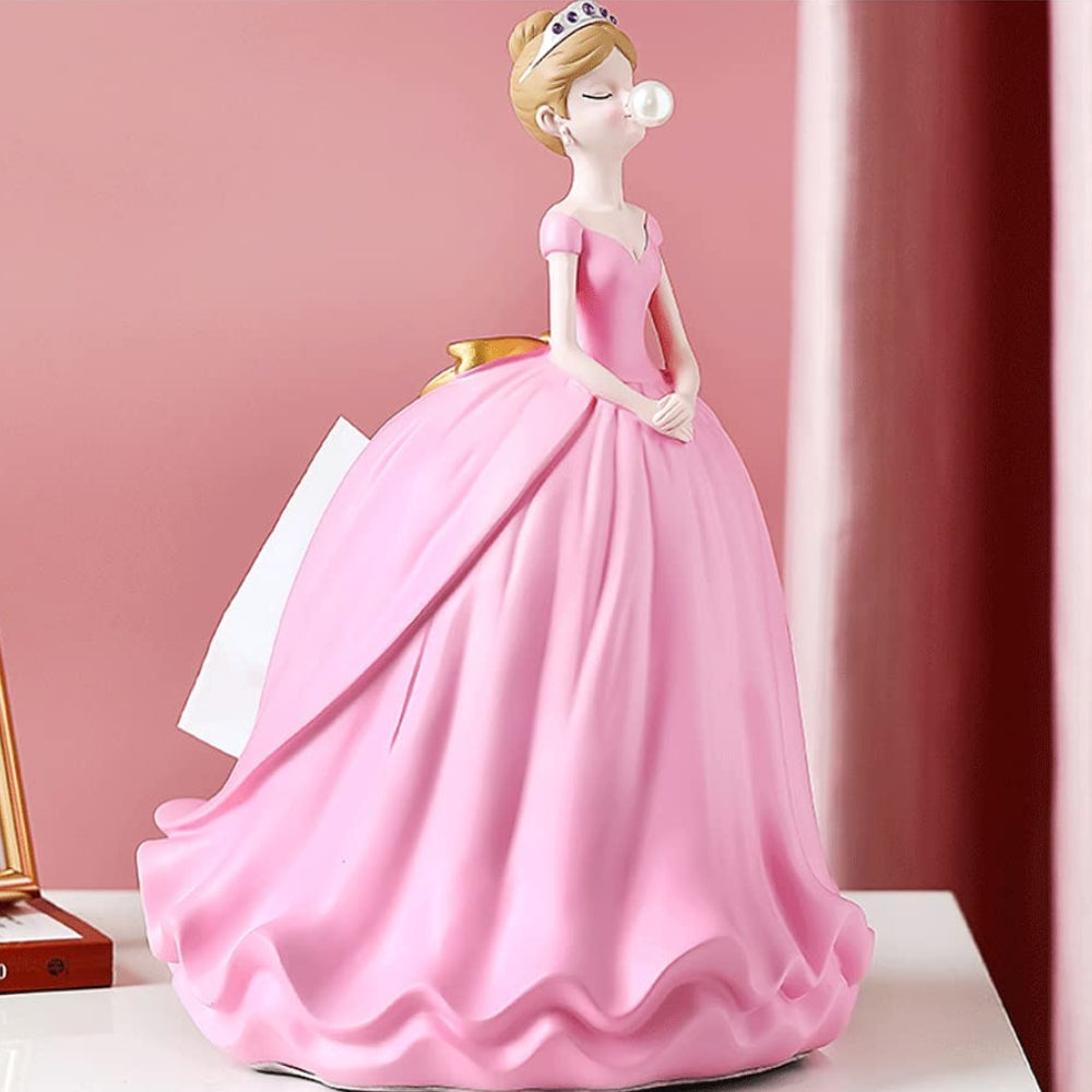 Figura de Princesa Porta Pañuelos Servilletero Papel Tissue