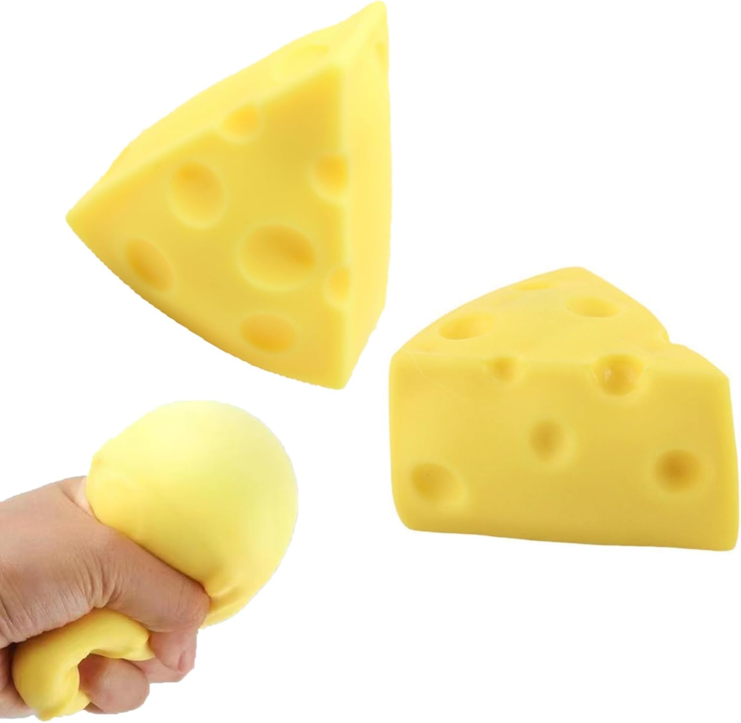 Squishy De Queso Triangulo  Cheese Antiestrés Amarillo Diversion