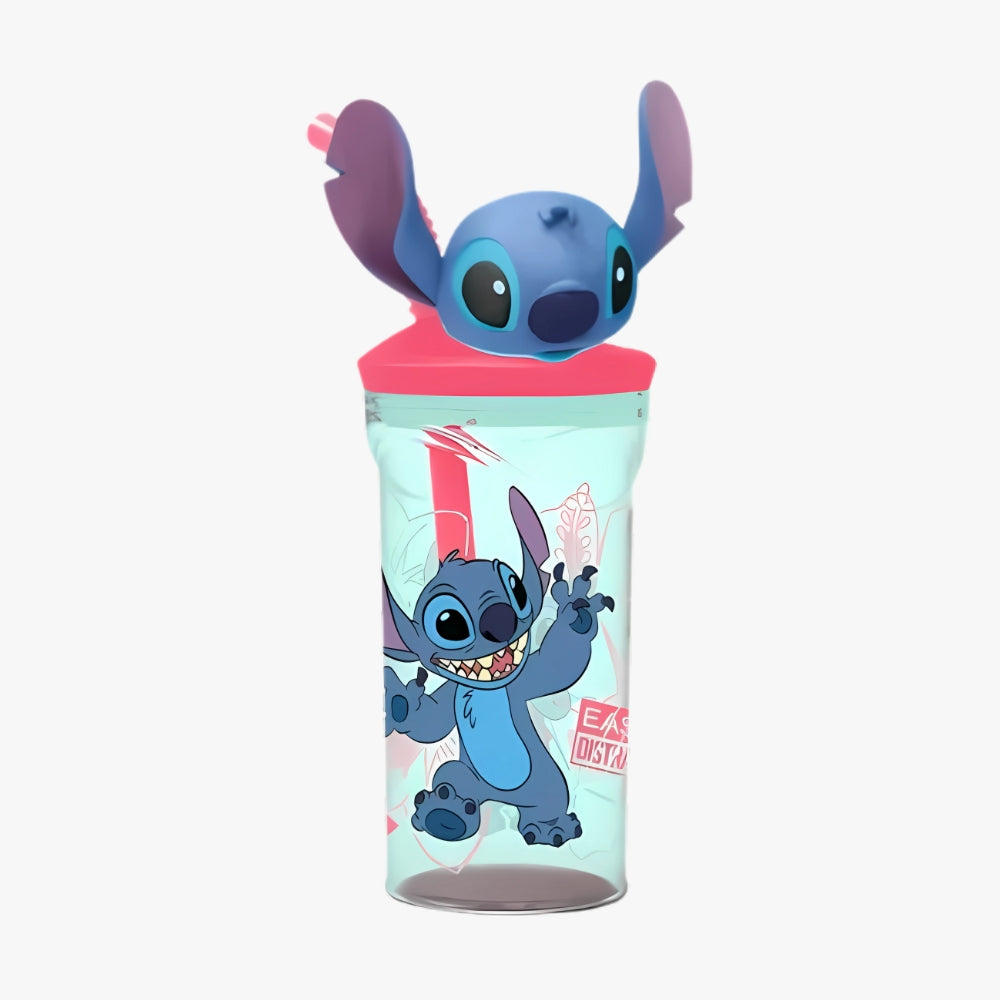 Vaso Sorbete Infantil 360ml Con Figura 3d Stitch