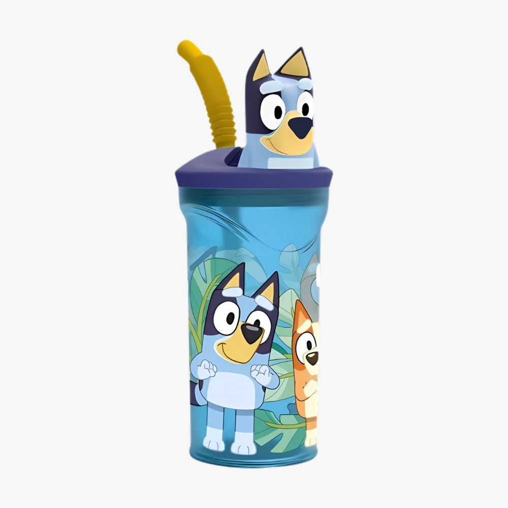 Vaso Sorbete Infantil 360ml Con Figura 3d Escolar Color Bluey