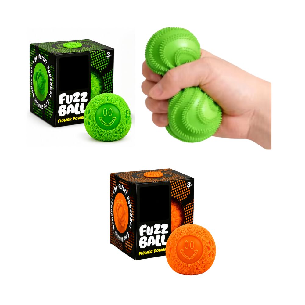 Pelota Sensorial Antiestrés Squishy Fuzz Ball | Juguete Sensorial Fidget Toy