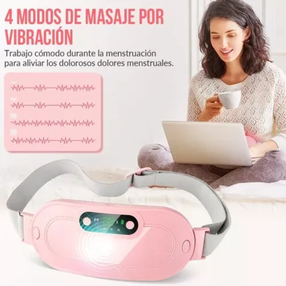 Cinturón Calentador Alivio Cólicos Menstruales Recargable