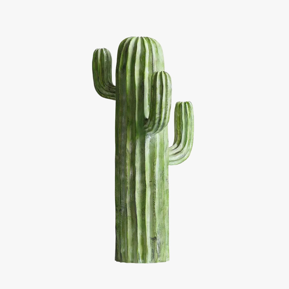 Figura Deco En Resina Cactus Verde 41 cm