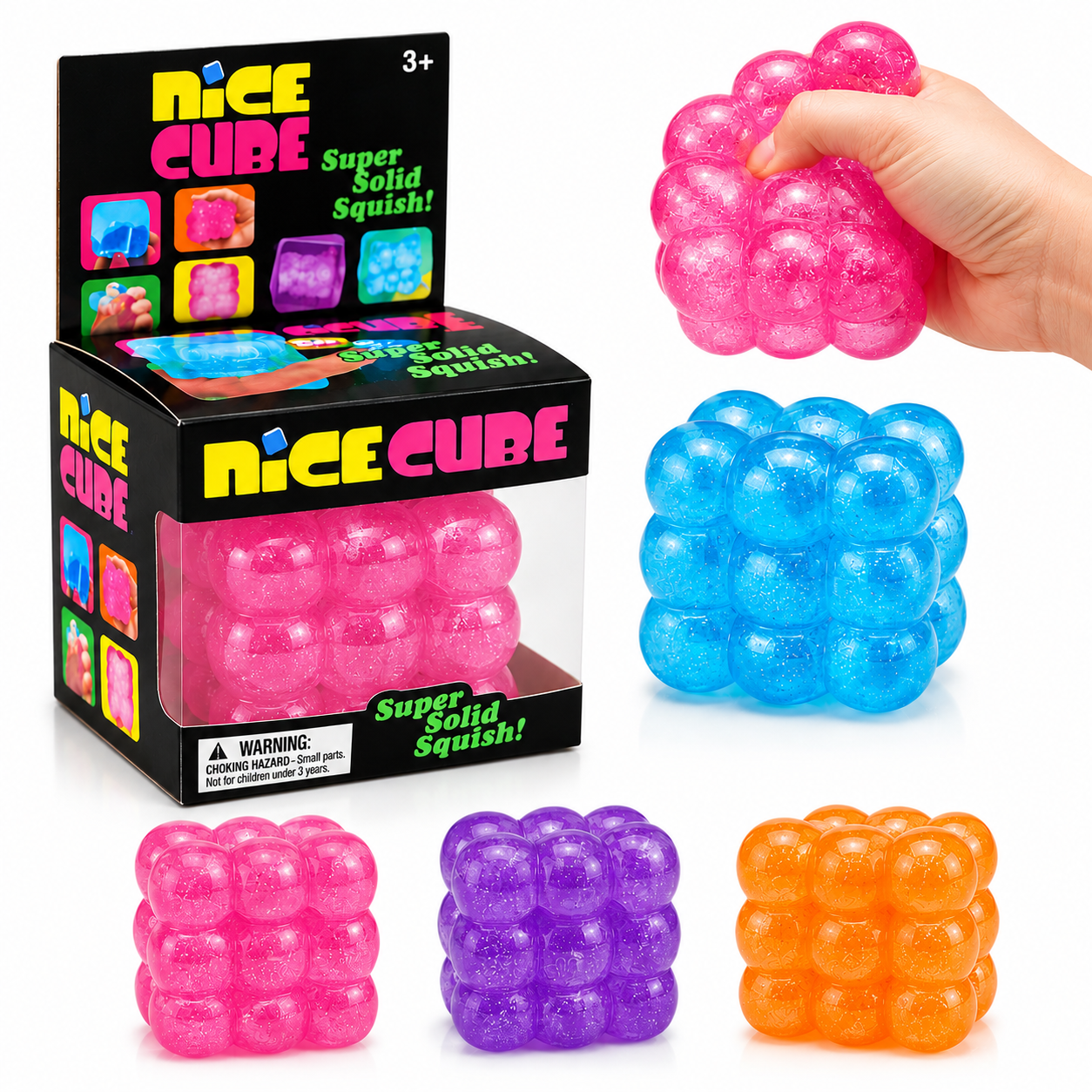 Cubo Gel Sensorial Antiestrés Squishy Viral Nice Cube