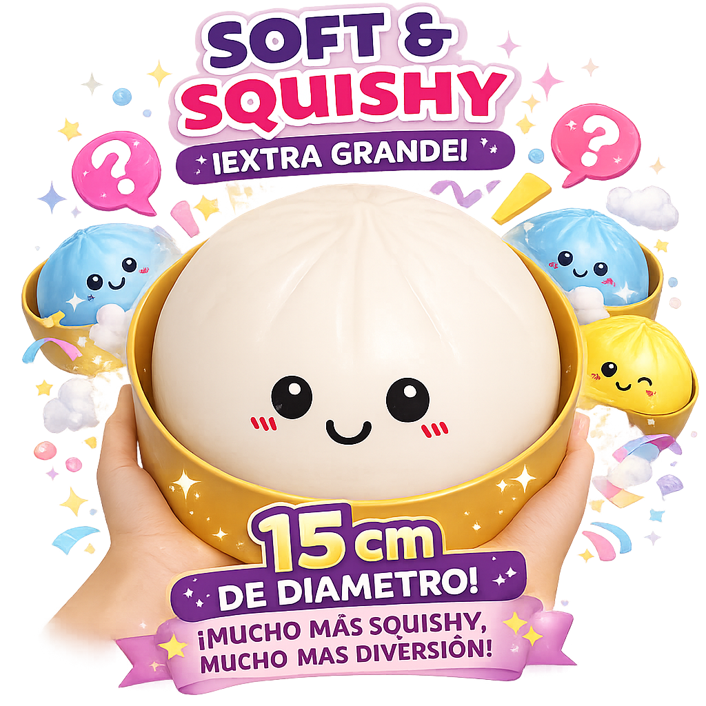Dumpling Gigante 15cm Squishy Sorpresa Mystery Rainbow Fidget
