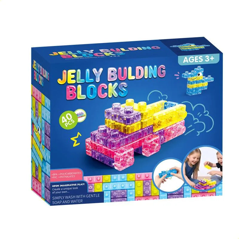 Magic Gummy Bloc Construcción Para Niño Goma Sensoriales 40 pcs