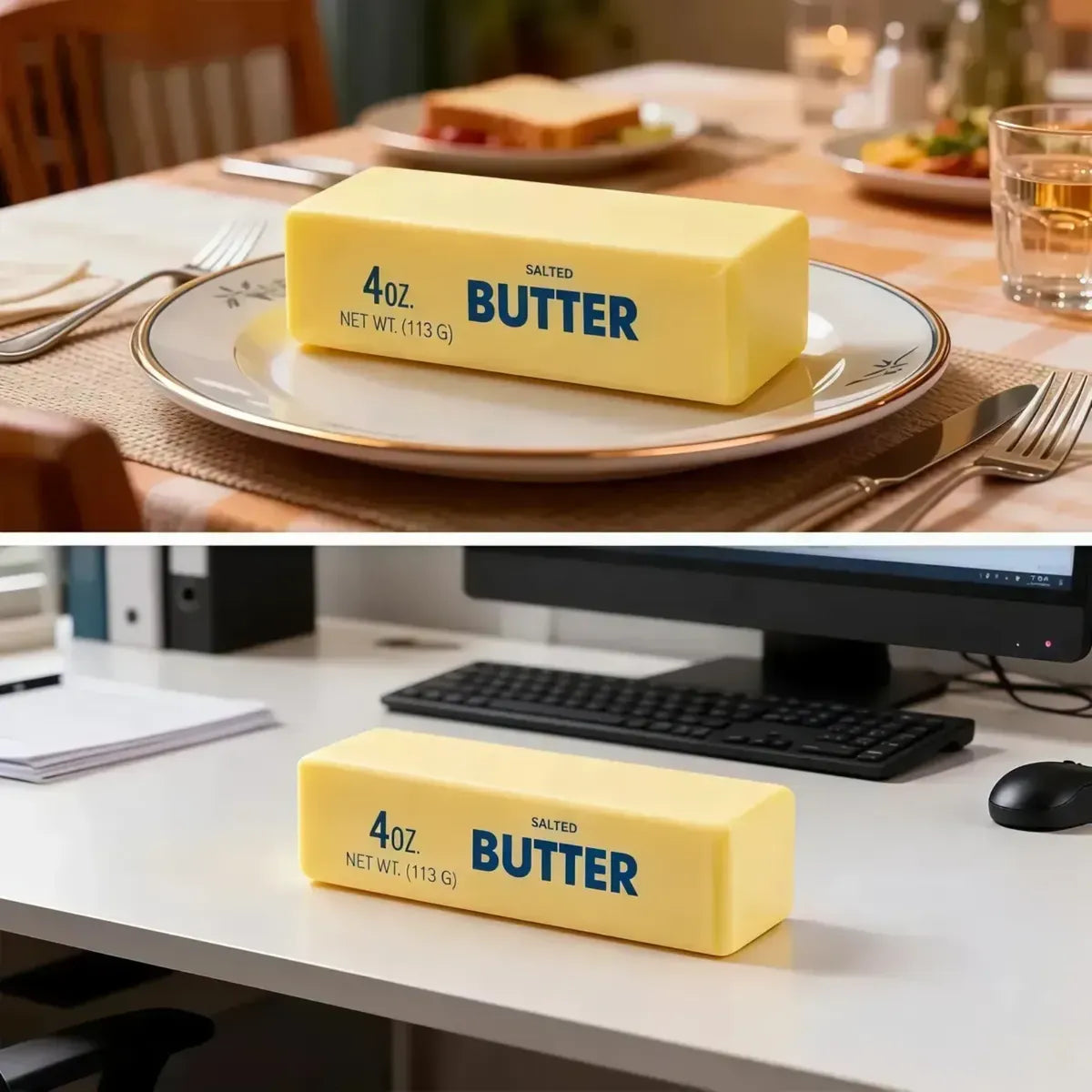 Squishy Barra De Mantequilla Butter Suave 12 Cm Antiestres
