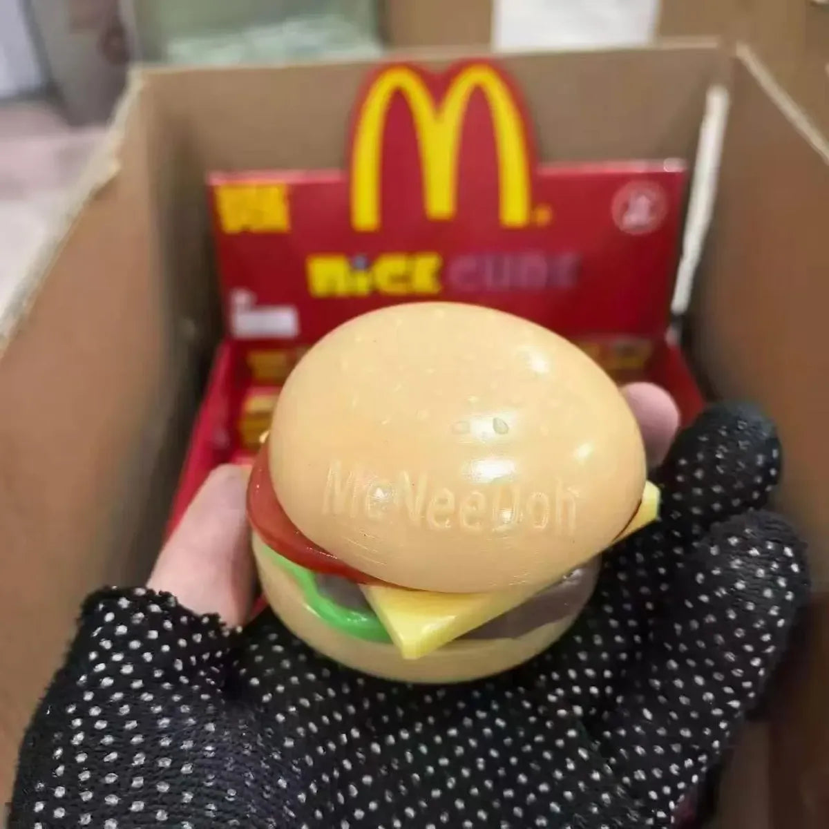Hamburguesa Viral Antiestrés Squishy Cubo Needoh Helado