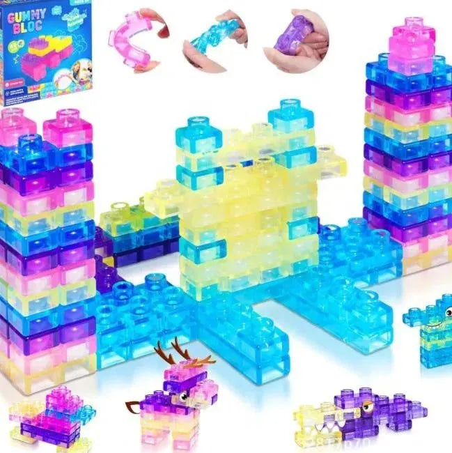 Magic Gummy Bloc Construcción Para Niño Goma Sensoriales 40 pcs