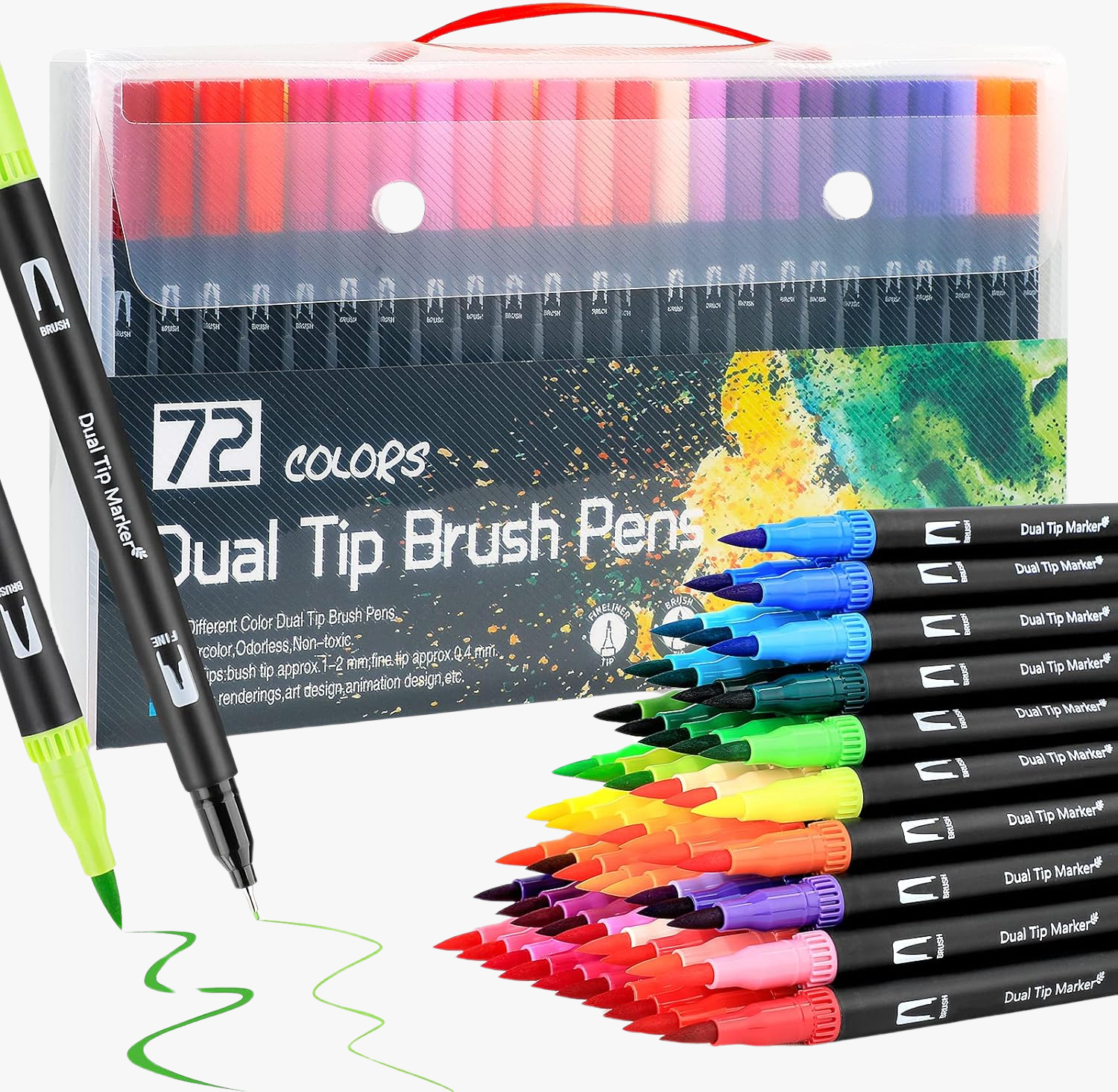 Lettering 72 Colores Dual Tipbrush Pens Plumon Doble Pincel