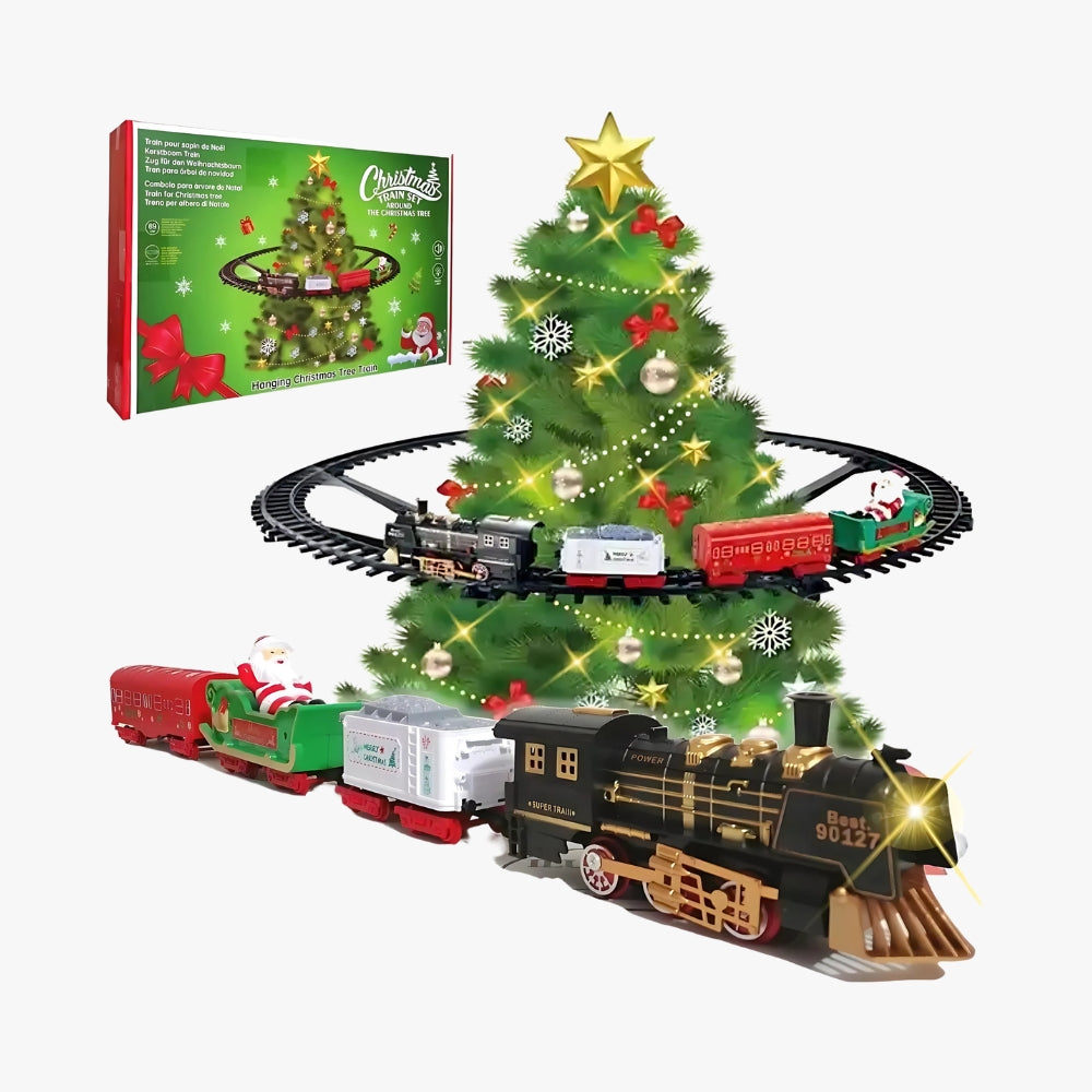 Tren Eléctrico  Para Colgar En Árbol De Navidad Sonidos Luz