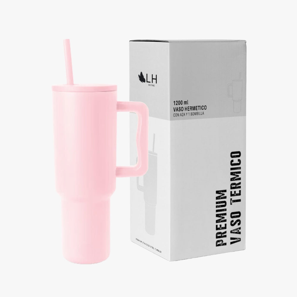 Vaso Térmico Premium 1200 ml Rosado